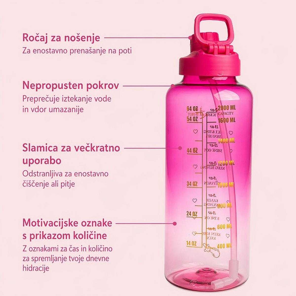 Steklenička Paris Hilton - pink, Design, umetna masa (12/12/32cm) - Paris Hilton