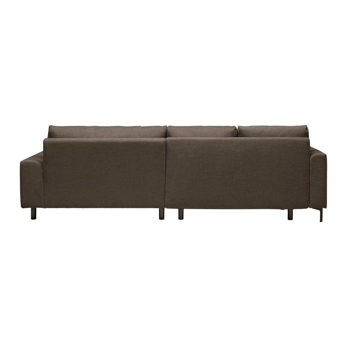 Ecksofa Integra Braun - Schwarz/Braun, Textil/Metall (170/81-93/294cm) - Mömax