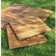 Terrassenfliese Arosa in Akazienholz - Naturfarben/Akaziefarben, Holz/Kunststoff (30/30/2,4cm) - MÖMAX modern living