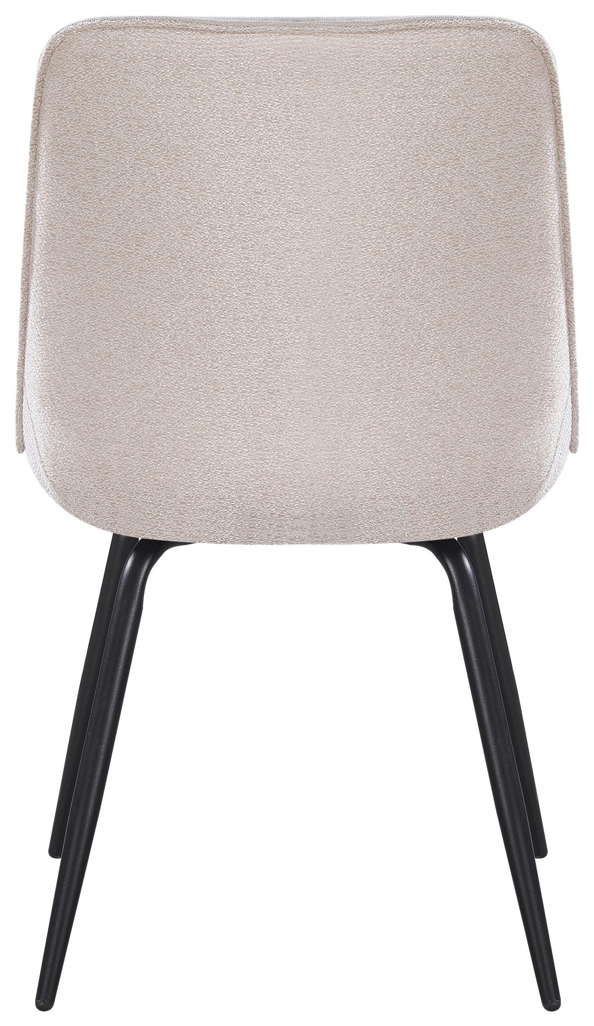 Stuhl Nova Beige - Beige/Schwarz, MODERN, Textil/Metall (51/85/61cm) - Premium Living