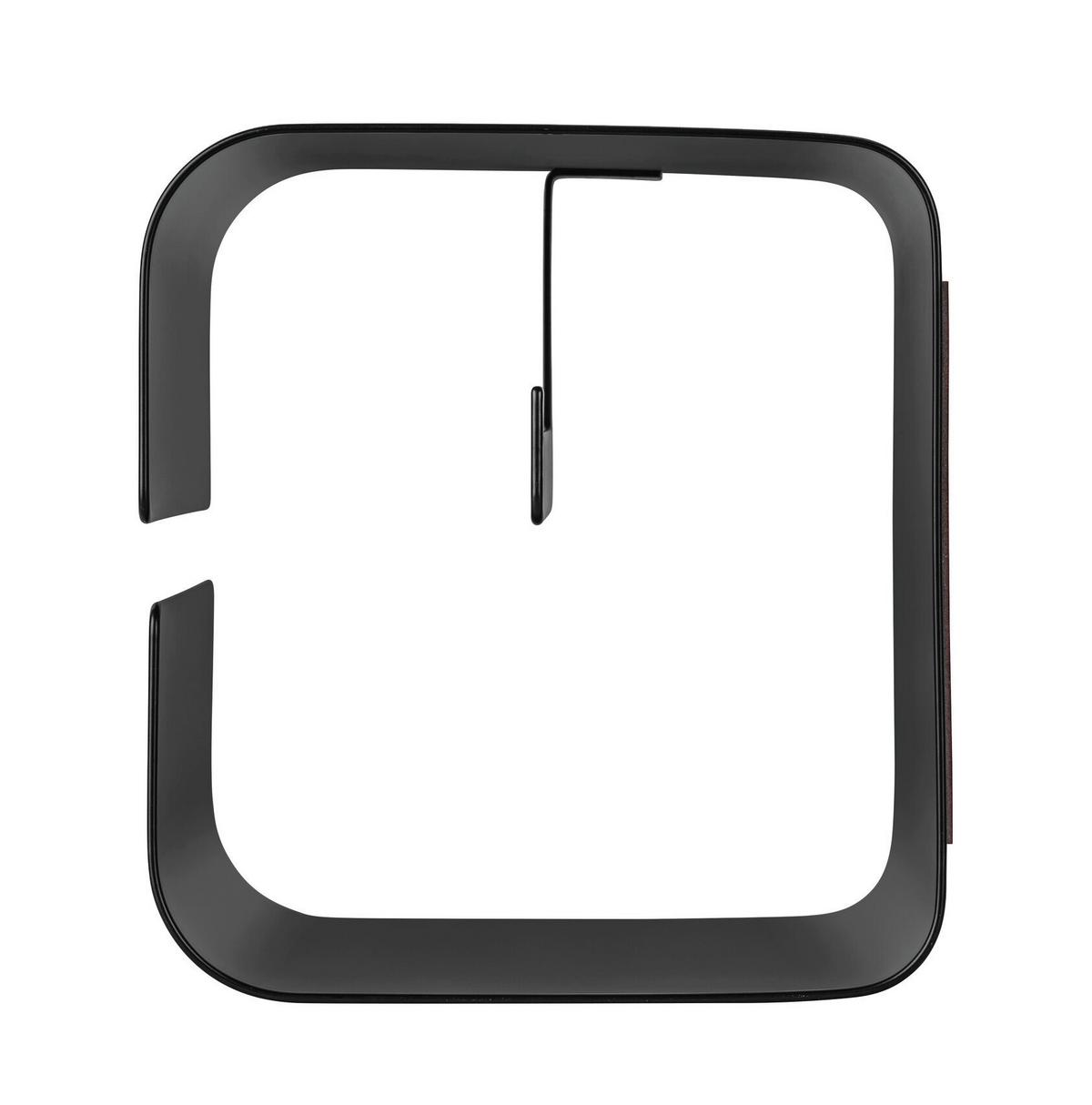 Toilettenpapierhalter Turbo -Loc Lizan Schwarz - Schwarz, MODERN, Metall (14/14,5/13,7cm) - Mömax
