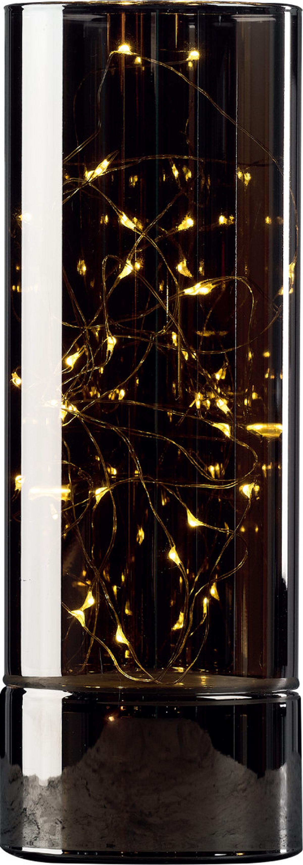DEKORACJA ŚWIETLNA LED JP16872 - szary, Lifestyle, szkło (9/25cm) - X-Mas