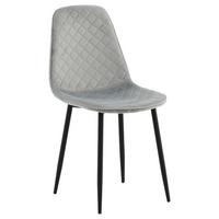 STUHL-SET POLAR - Schwarz/Grau, Design, Textil/Metall (44/86/52cm) - Livetastic