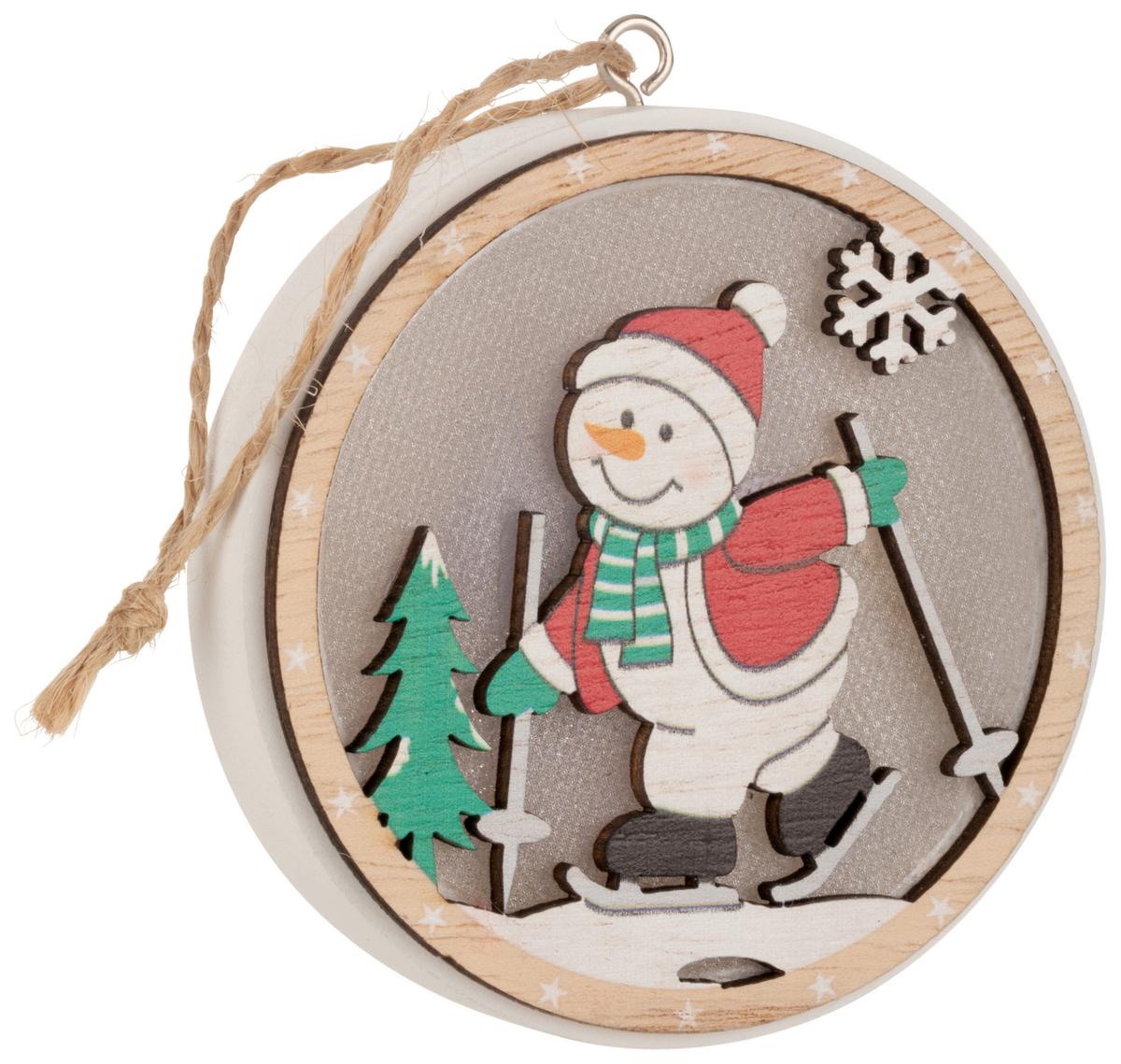 Led Díszlámpa Tio - fekete/piros, Konventionell, műanyag/fa (7,5/1,8cm) - Modern Living