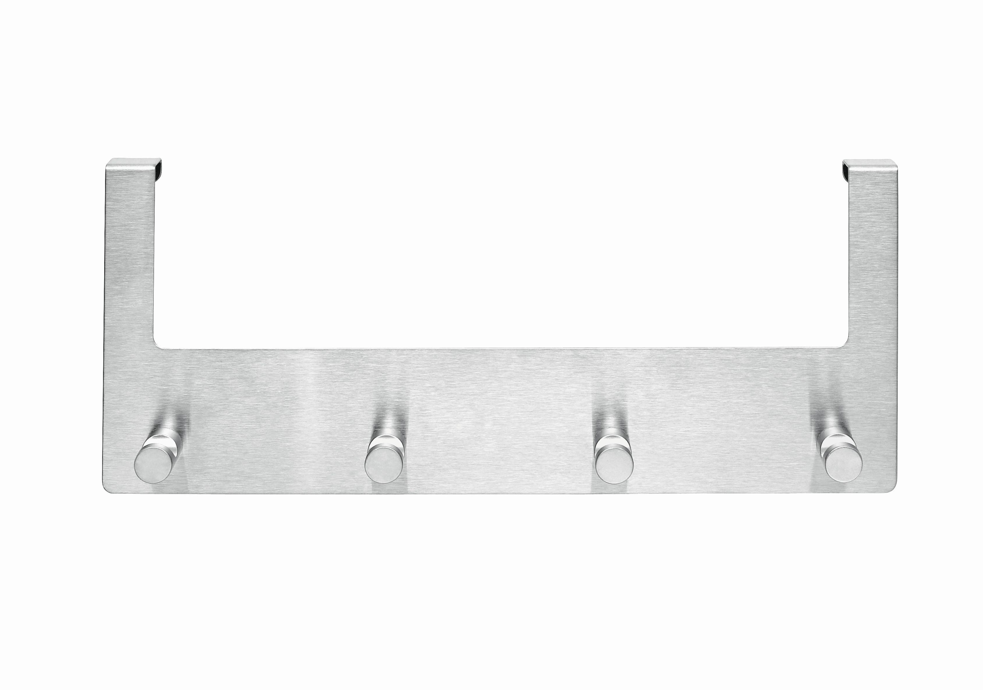 Türgarderobe Edelstahlfarben - Edelstahlfarben, Metall (32/11,5/4cm) - Mömax