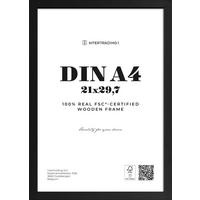 RAMKA NA ZDJĘCIA 663348 - czarny, Basics, drewno/szkło (31,4/22,7/1,2cm)