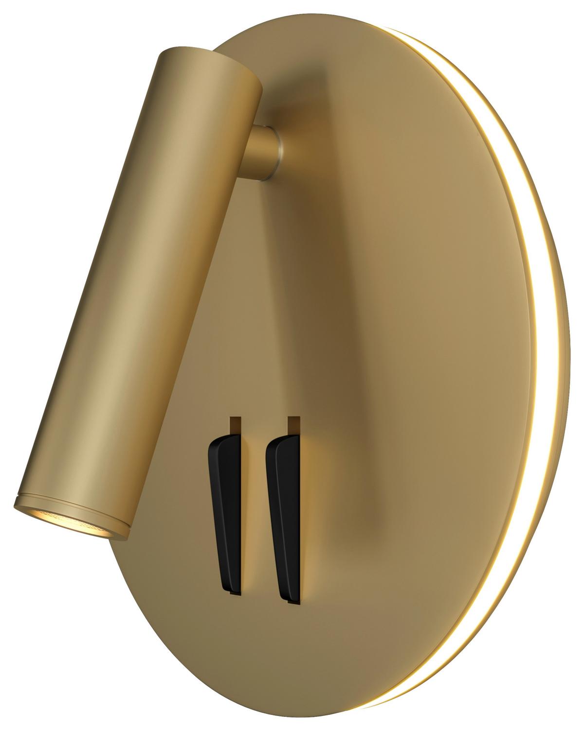 Wandleuchte IOS Goldfarben max. 9 Watt - Goldfarben, Basics, Metall (6,5/14/14cm) - MAYTONI