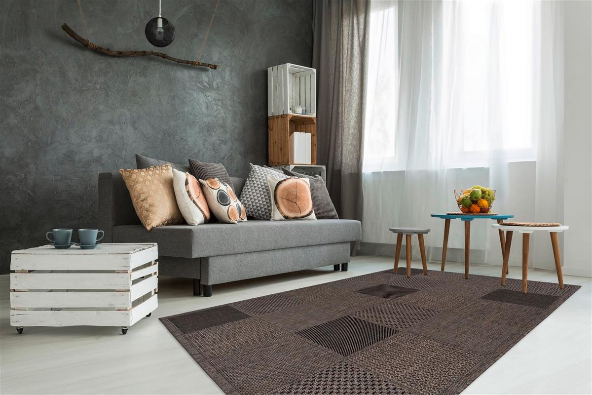 LÄUFER INDONESIA - SULAWESI TAUPE - Braun, Konventionell, Textil (80/230cm) - Kayoom