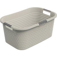 KOSZ NA PRANIE 1040407422 - cappuccino, Basics, tworzywo sztuczne (58/38,9/25,1cm) - Rotho