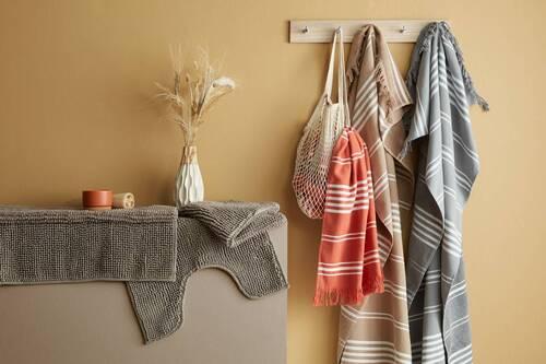 Covoraș pentru WC Nelly - taupe, textil (50/50cm) - Modern Living
