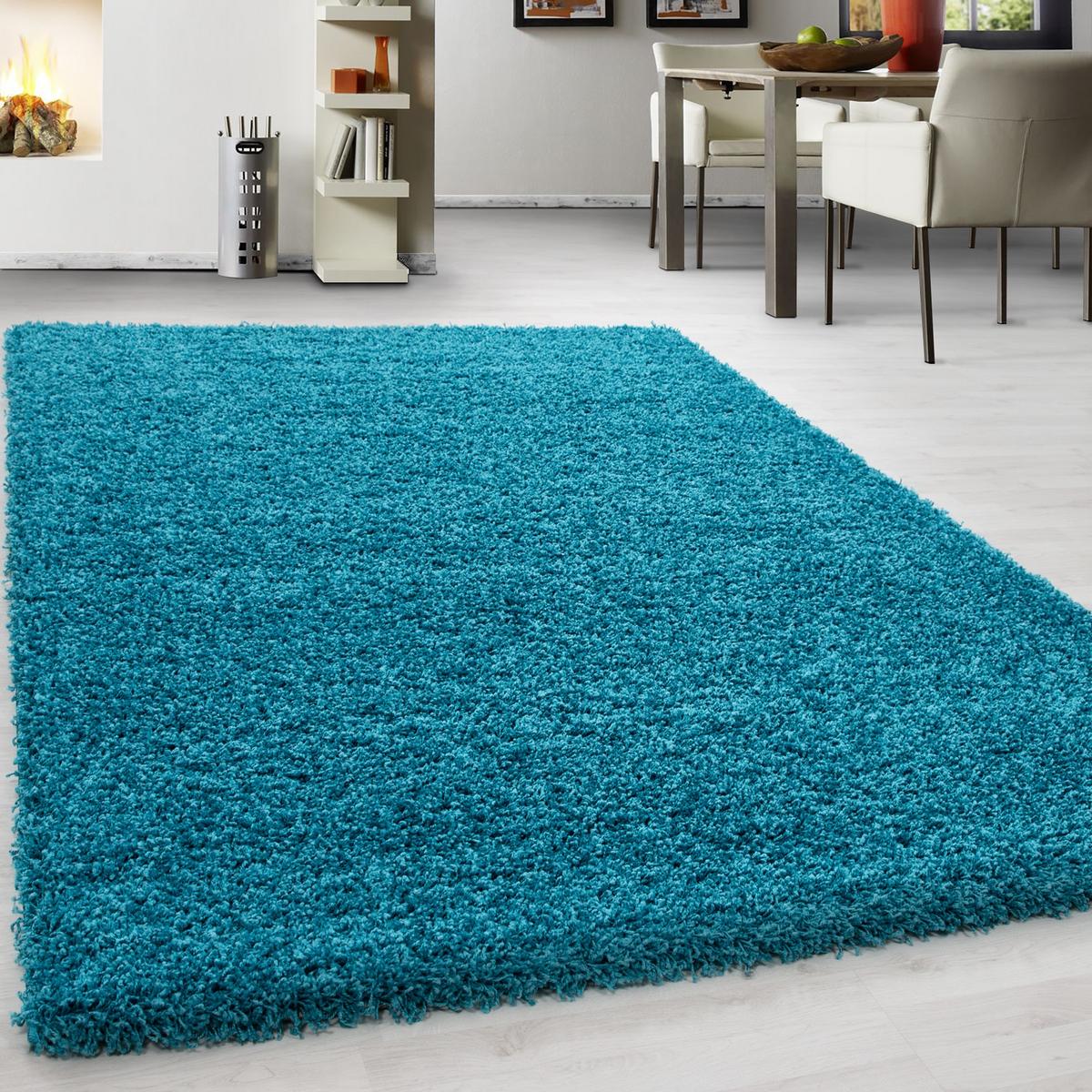 Hochflorteppich Life Türkis ca. 240x340cm - Türkis, KONVENTIONELL, Textil (240/340cm) - Novel