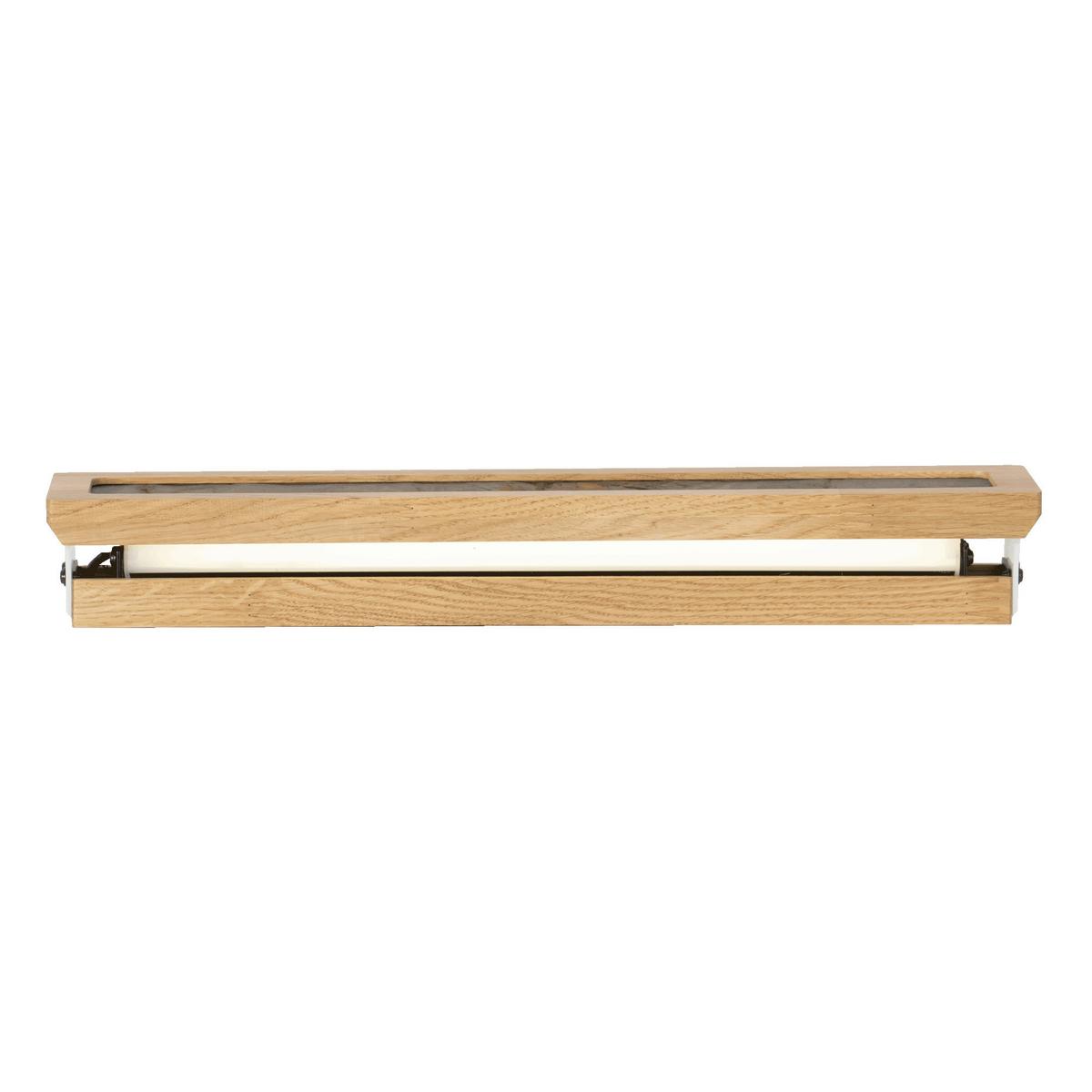 KINKIET LED 143261 SCHLIERSEE L *WW* - kolor dębowy/antracytowy, Natur, kamień/drewno (38/6/8cm) - Waldwelt