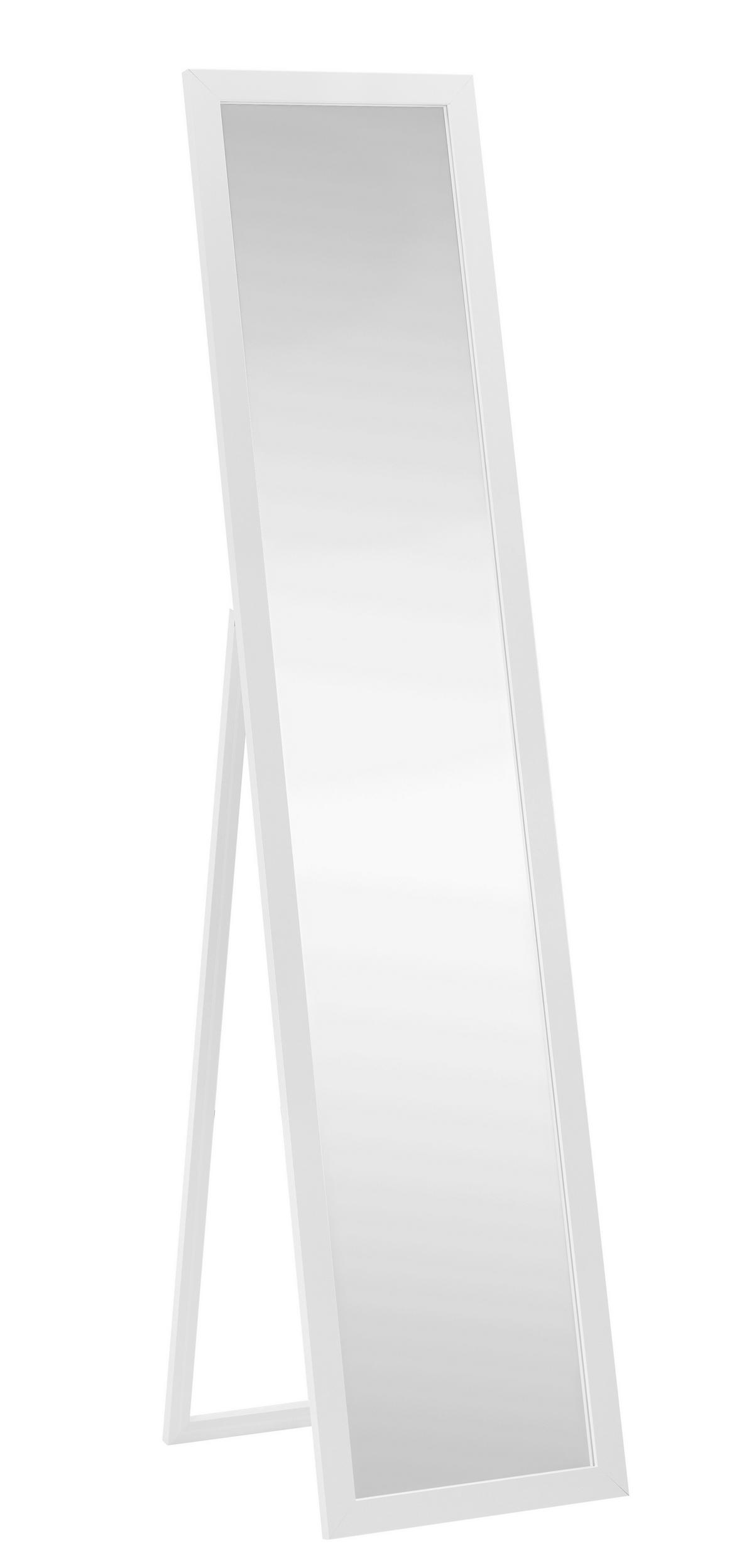 Standspiegel in Weiß - Weiß, MODERN, Glas/Holzwerkstoff (36/156/44cm) - Mömax