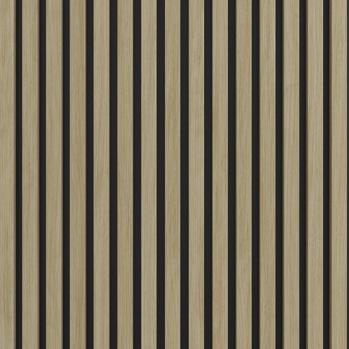 Akustični Panel Rico, Barve Hrasta - barve hrasta, Moderno, umetna masa/leseni material (60/2,1/240cm)