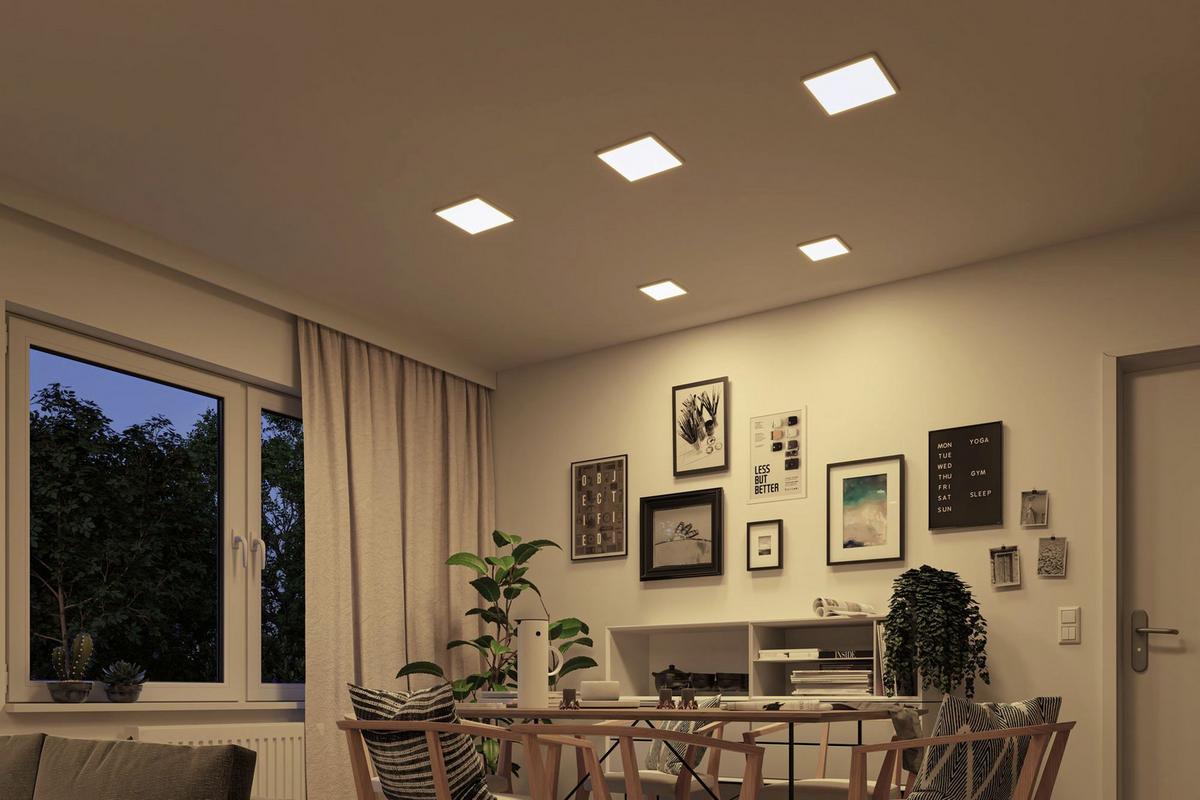 LED-Deckenleuchte Areo VariFit in Weiß max. 15 Watt - Weiß, Basics, Kunststoff (23/23cm) - Paulmann