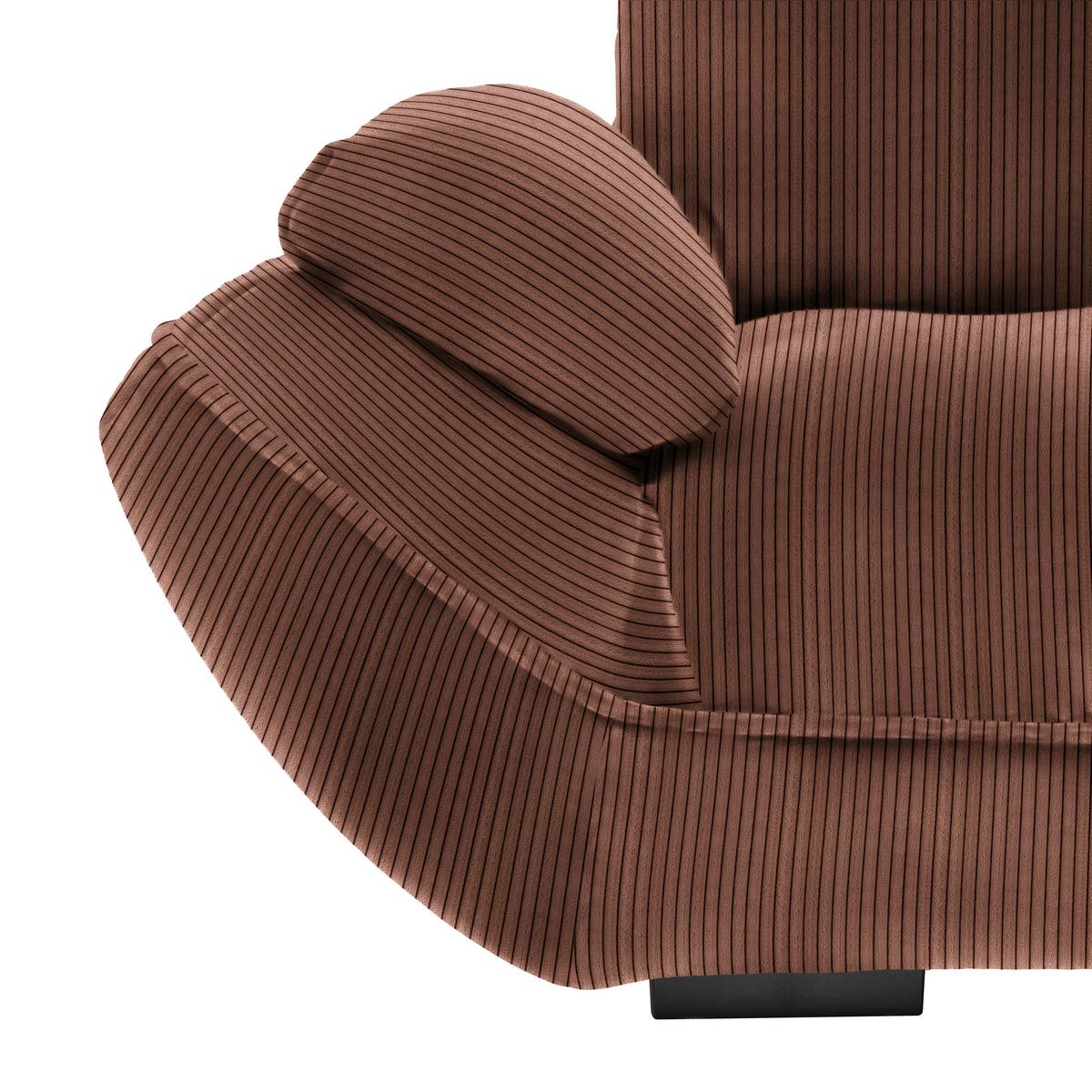 Wohnlandschaft Vivo Karamell - Karamell/Schwarz, MODERN, Kunststoff/Textil (317/63/179cm) - Based