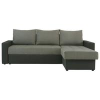 Sedežna Garnitura Atlanta, Z Ležiščem - črna/zelena, Moderno, tekstil (230/160cm) - Modern Living