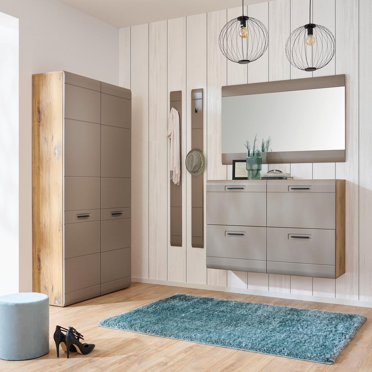 Ormarić Za Cipele Auris - siva/boje hrasta, Moderno (120/82,7/37,1cm) - Modern Living