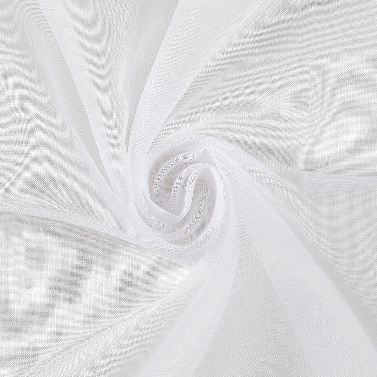 Draperie gata confecționată Leo, cca. 140/145 cm - alb, textil (140/145cm) - Modern Living