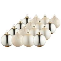 ZESTAW BOMBEK CHOINKOWYCH 616-2038-900 - szampanowy, Konventionell, szkło (6cm) - X-Mas