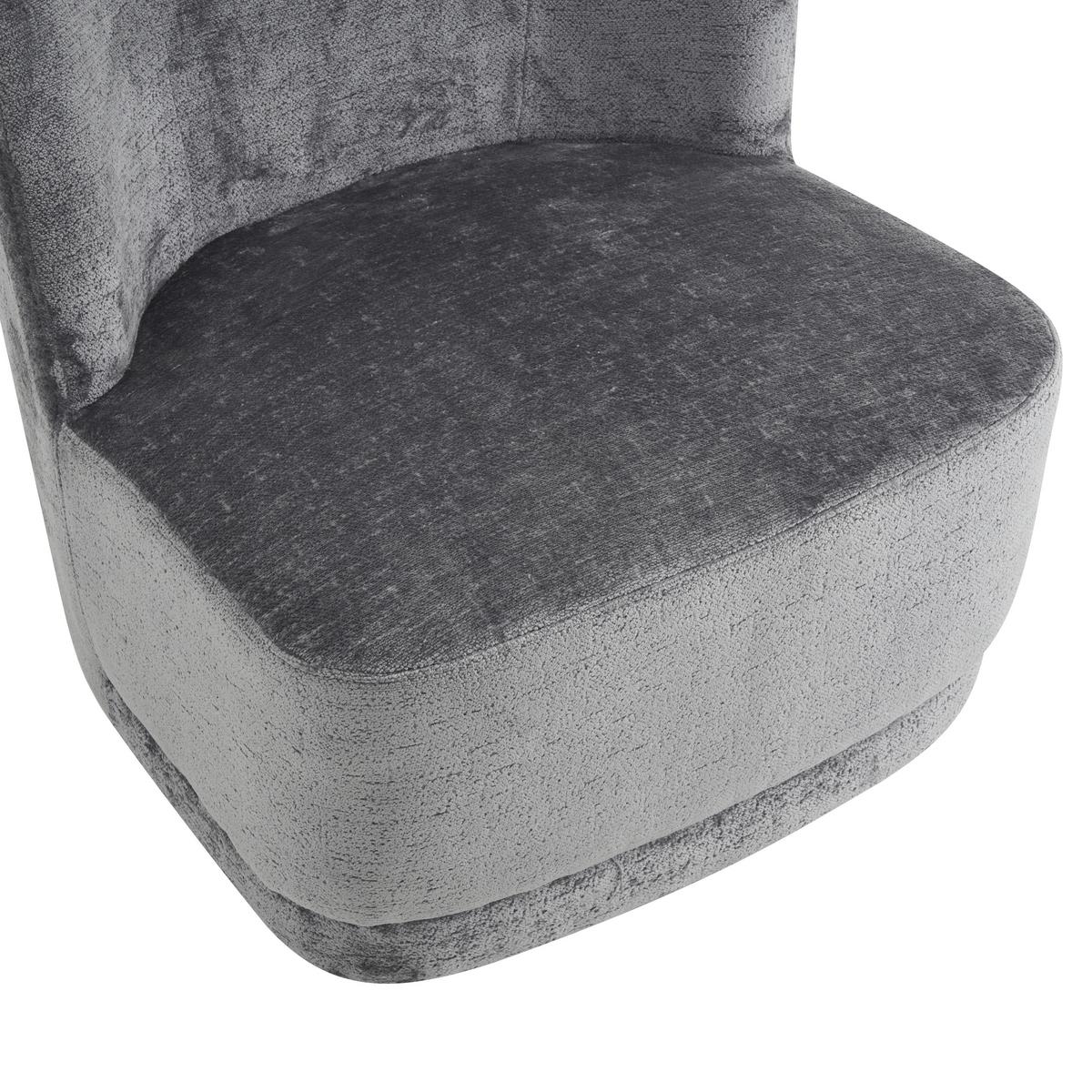 FOTEL NIELS - czarny/szary, Modern, metal/tkanina (65/73/75cm) - MID.YOU