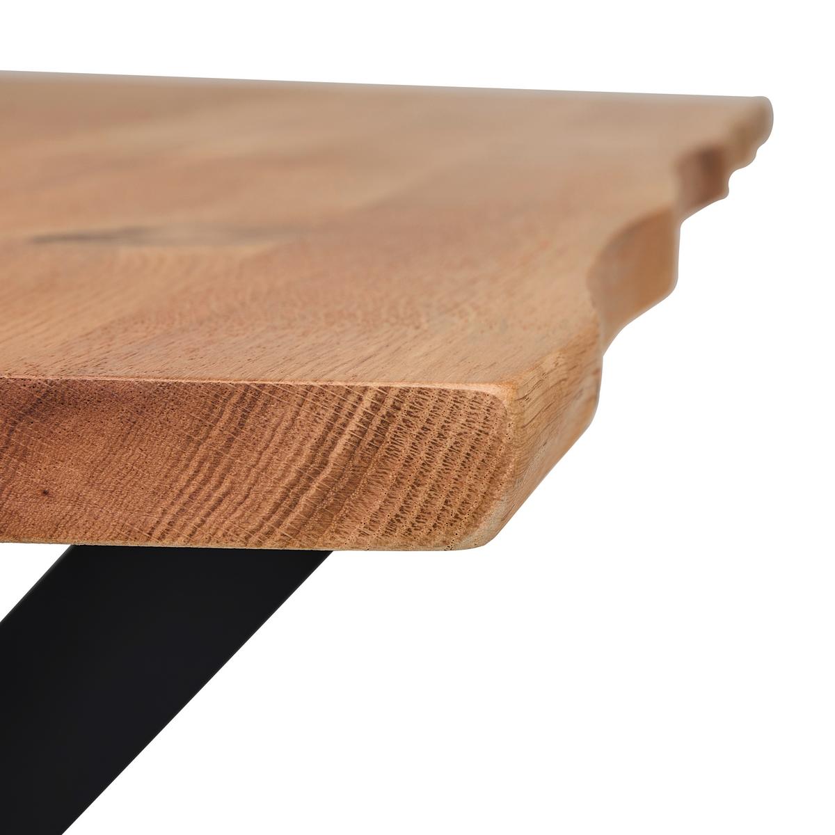 STÓŁ DO JADALNI SPEED - kolor dębowy/czarny, Lifestyle, metal/drewno (140/80/76cm) - Linea Natura