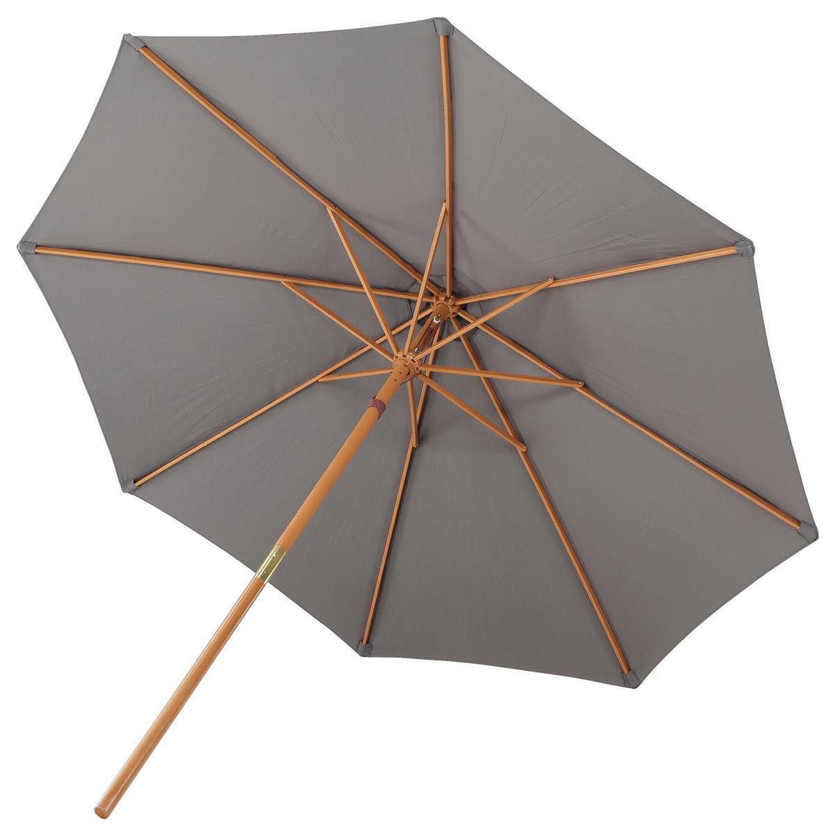 SONNENSCHIRM IXOS - Grau, KONVENTIONELL, Holz/Textil (300/244cm) - Gardenson