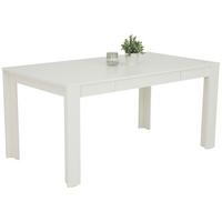 Jedilna Miza Viola, Bela, 160 X 90 Cm, Predal - barve hrasta/bela, Basics, leseni material (160/90/76cm) - Mömax