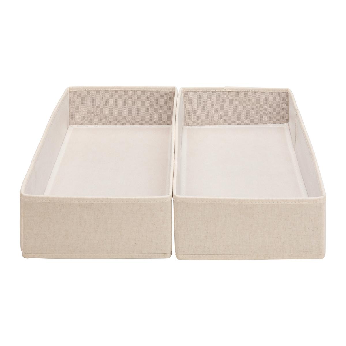 Set de cutii pentru depozitare Louis - bej, Modern, hârtie/textil (40/10.5/21cm) - Mömax