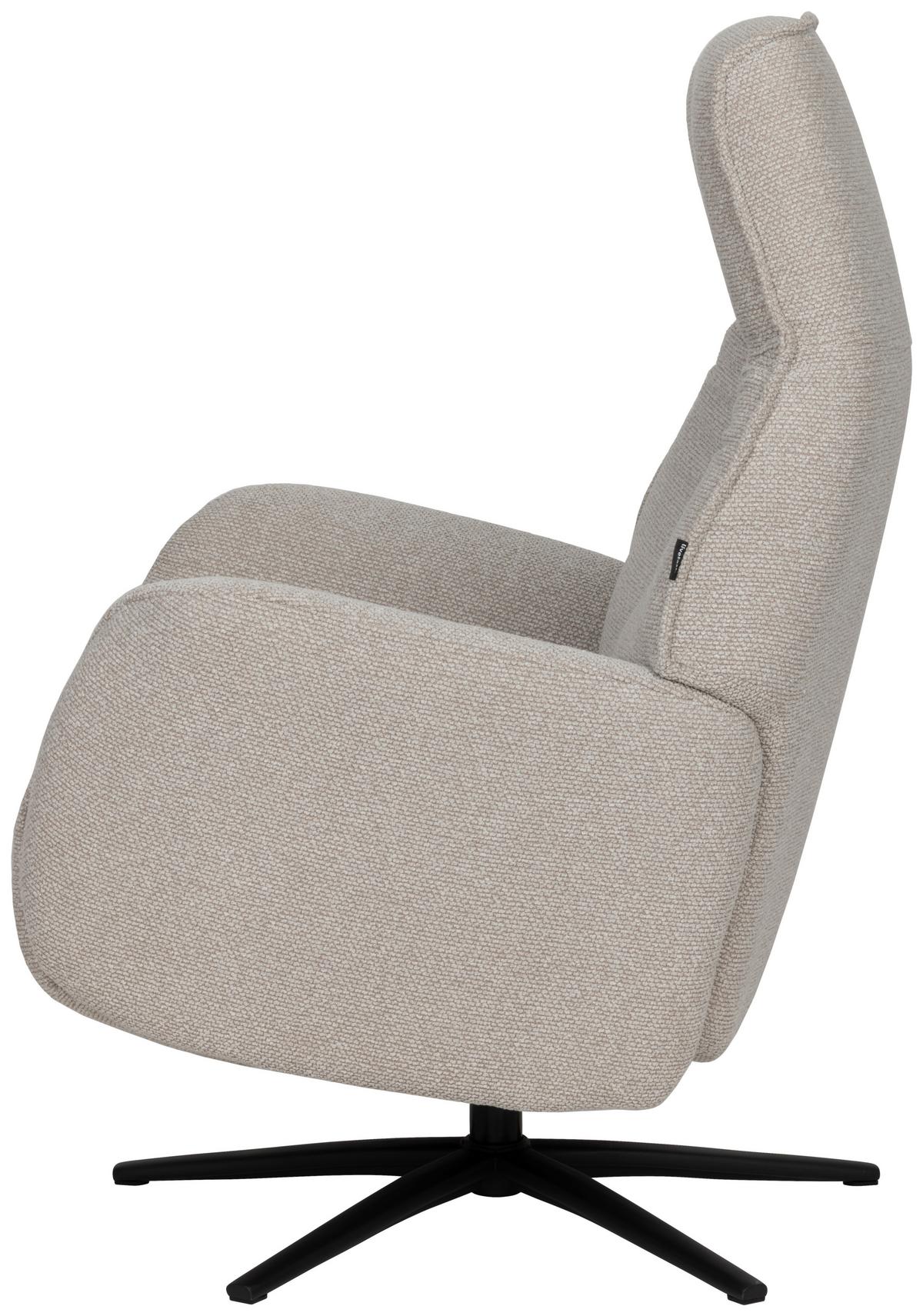 Počivalnik Snooze, Bež - črna/bež, Design, kovina/tekstil (77/112/86cm) - Livetastic