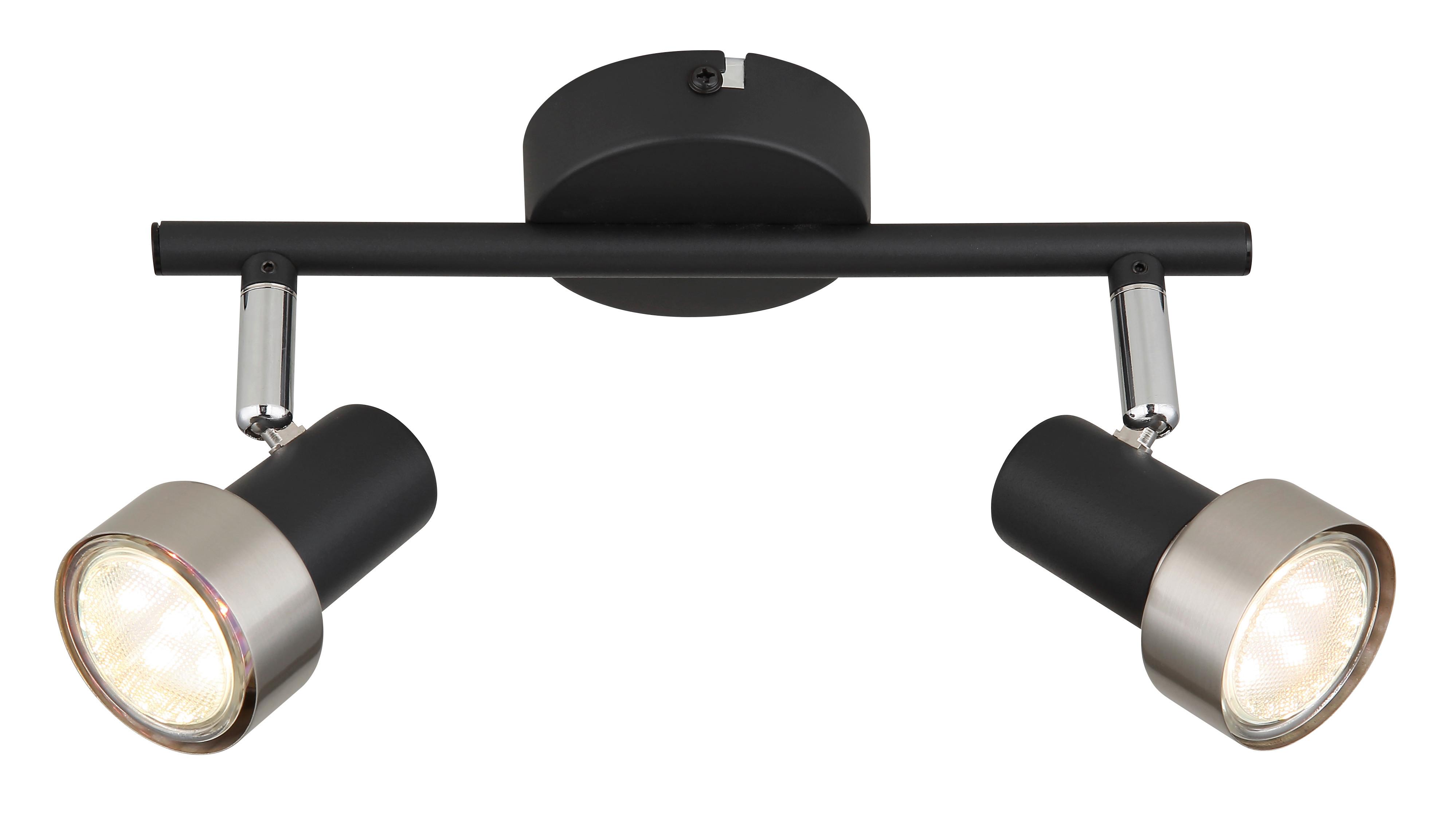 STRAHLER 57917-2N - Chromfarben/Schwarz, Design, Metall (25/8,5/11,8cm) - Globo