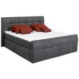Boxspringett in Anthrazit ca. 180x200 cm inkl. Topper - Anthrazit, Basics, Holzwerkstoff/Kunststoff (180/200cm) - Livetastic Boxspringett in Anthrazit ca. 180x200 cm inkl. Topper - Anthrazit, Basics, Holzwerkstoff/Kunststoff (180/200cm) - Livetastic