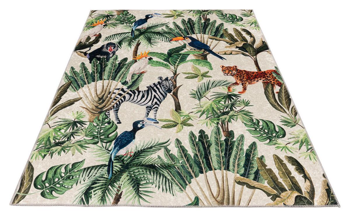 Flachwebeteppich My Exotic Multicolor ca. 160x230cm - Multicolor, Design, Textil (160/230cm) - Obsession
