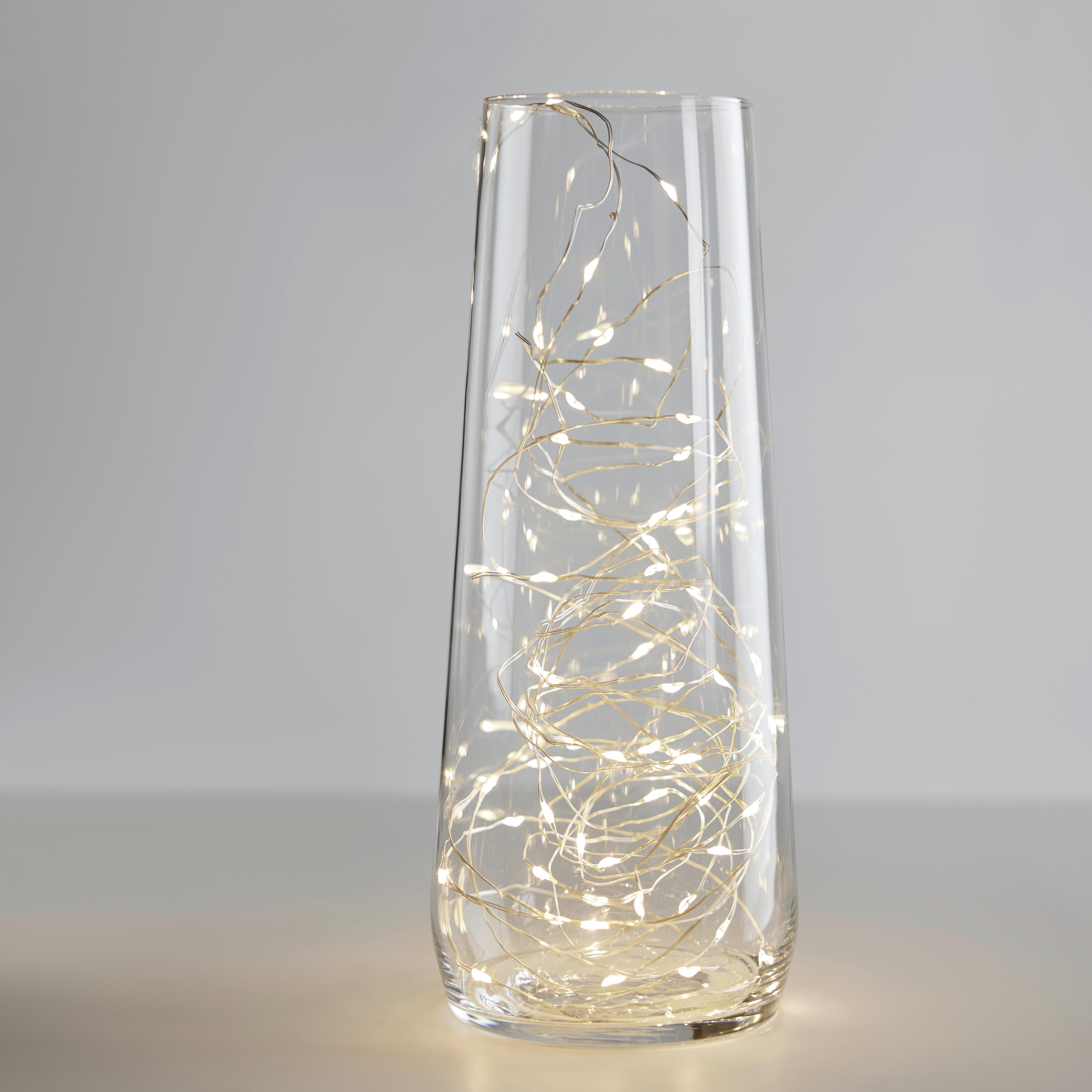 LJUSSLINGA ROB - silver, Modern, metall/plast (220cm) - Mömax