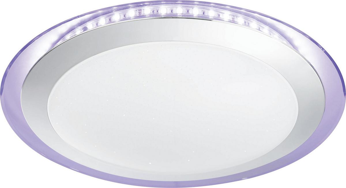 LED-Deckenleuchte Uko ca. 24 Watt - Klar/Weiss, Konventionell, Kunststoff/Metall (53/8,5cm) - Modern Living