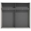 GARDEROB MED SKJUTDÖRRAR GARD 245 -TOP- - svart/kashmir, Klassisk, metall/trämaterial (245/217/61cm) - Mömax
