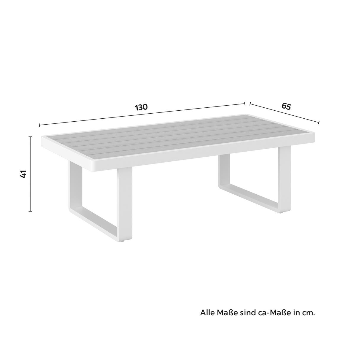 Loungegarnitur Tilly Creme Metall/Outdoorstoff +Abdeckung - Creme/Naturfarben, MODERN, Kunststoff/Textil (288,5/70/74cm) - Bessagi Garden