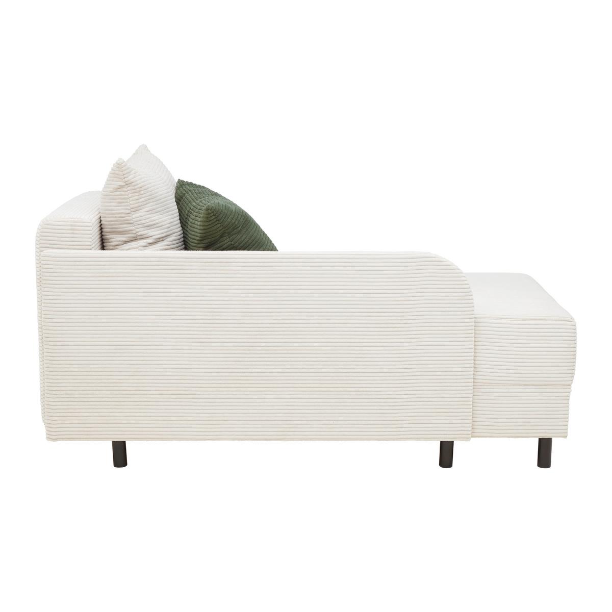 Liege Nova in Perlmutt - Perlmutt/Schwarz, MODERN, Holz/Textil (145/62/85cm) - Mömax