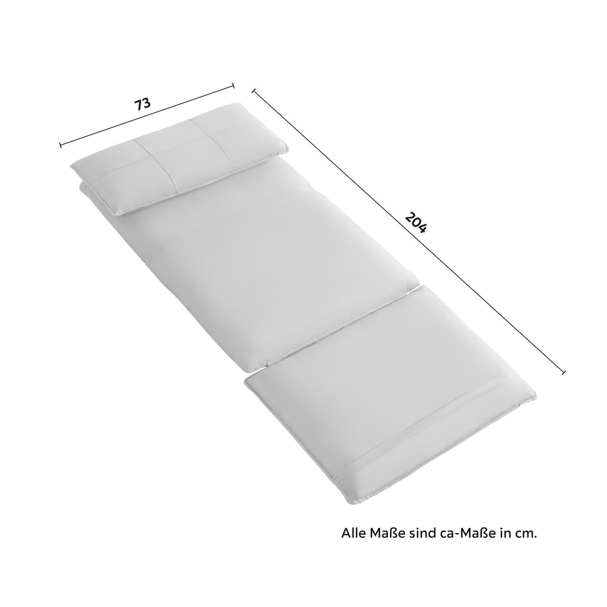 Fotelja Na Razvlačenje Eni - siva/crna, Moderno, metal/tekstil (73/56/72cm) - Bessagi Home