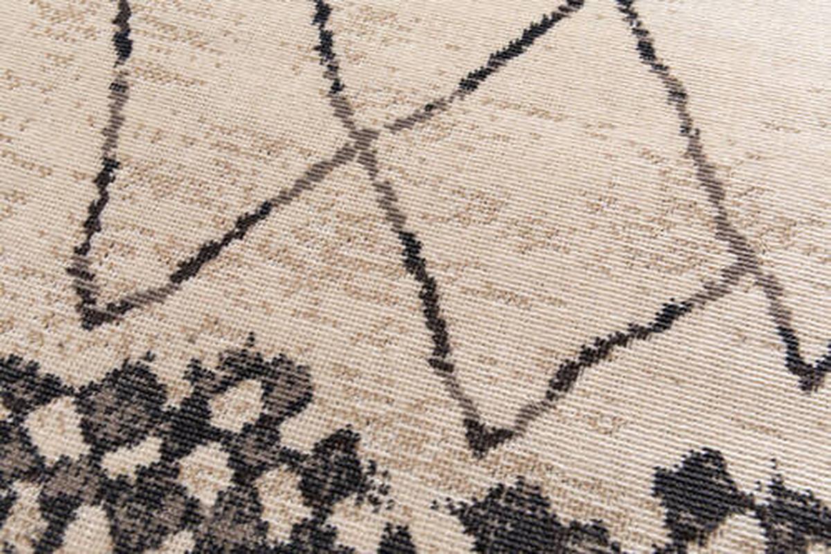 Síkszövött Szőnyeg Berclon 2 - krémszínű/antracit, Modern, textil (120/170cm) - Modern Living