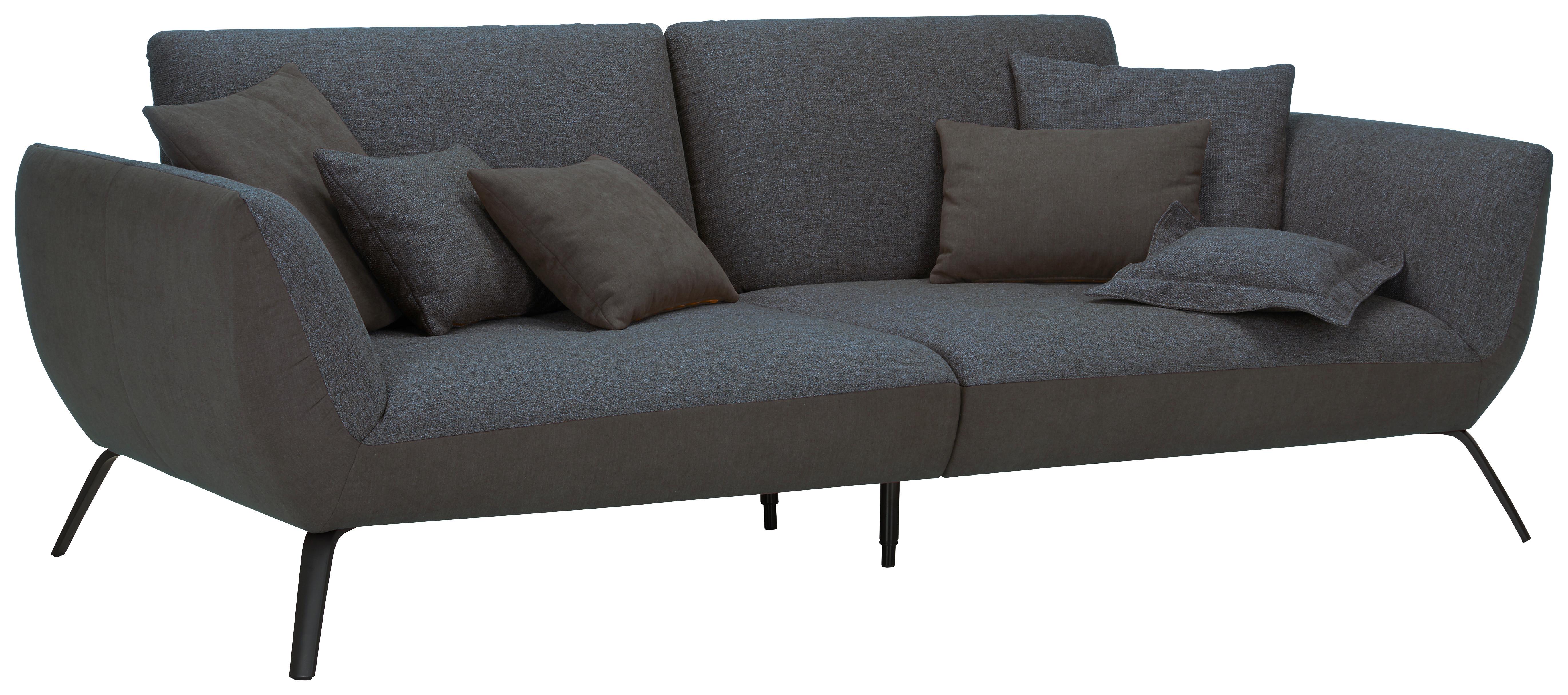 Bigsofa Trendy Anthrazit - Anthrazit/Schwarz, MODERN, Holzwerkstoff (260/93/124cm) - Premium Living