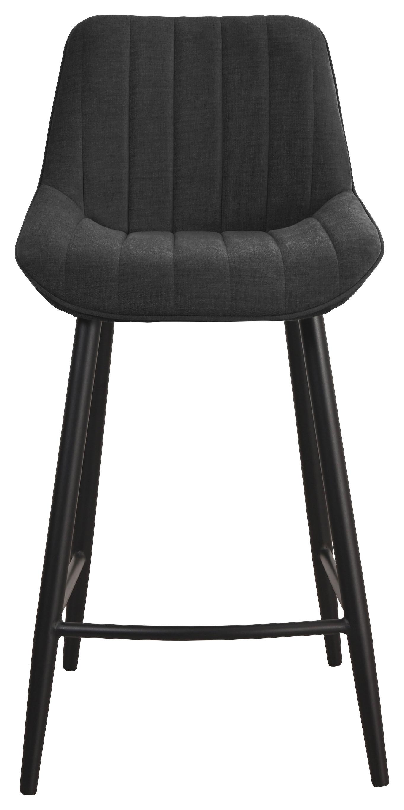 Taburet de bar GAMA - negru, Basics, lemn/metal (46,5/94,5/53,5cm) - Mömax