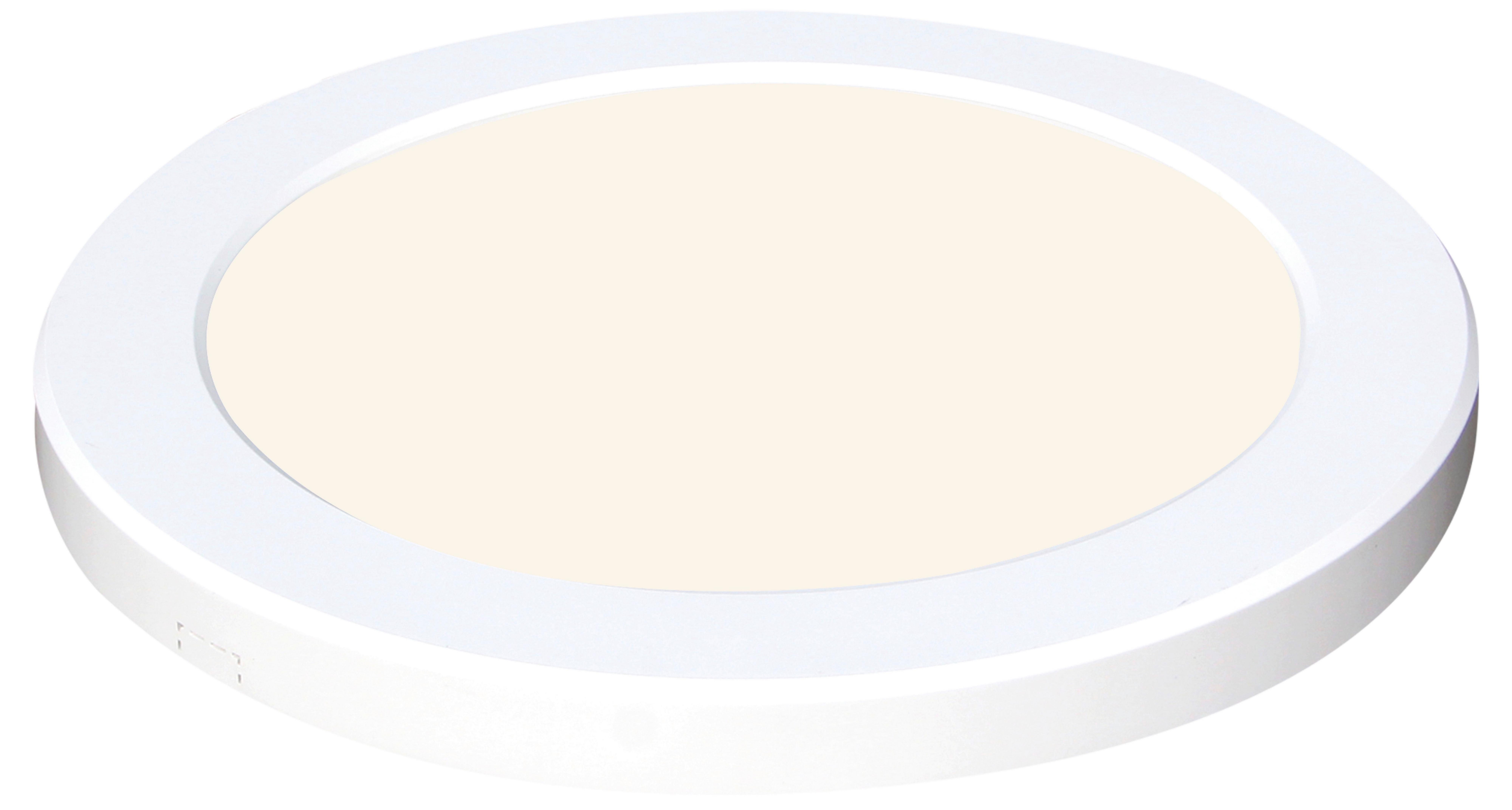 LED-TAKLAMPA LASSE - vit, Klassisk, plast (12,6/12,6/1,8cm) - Mömax