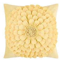 Zierkissen Flora Gelb ca. 45x45cm - Gelb, KONVENTIONELL, Textil (45/45cm) - Mömax