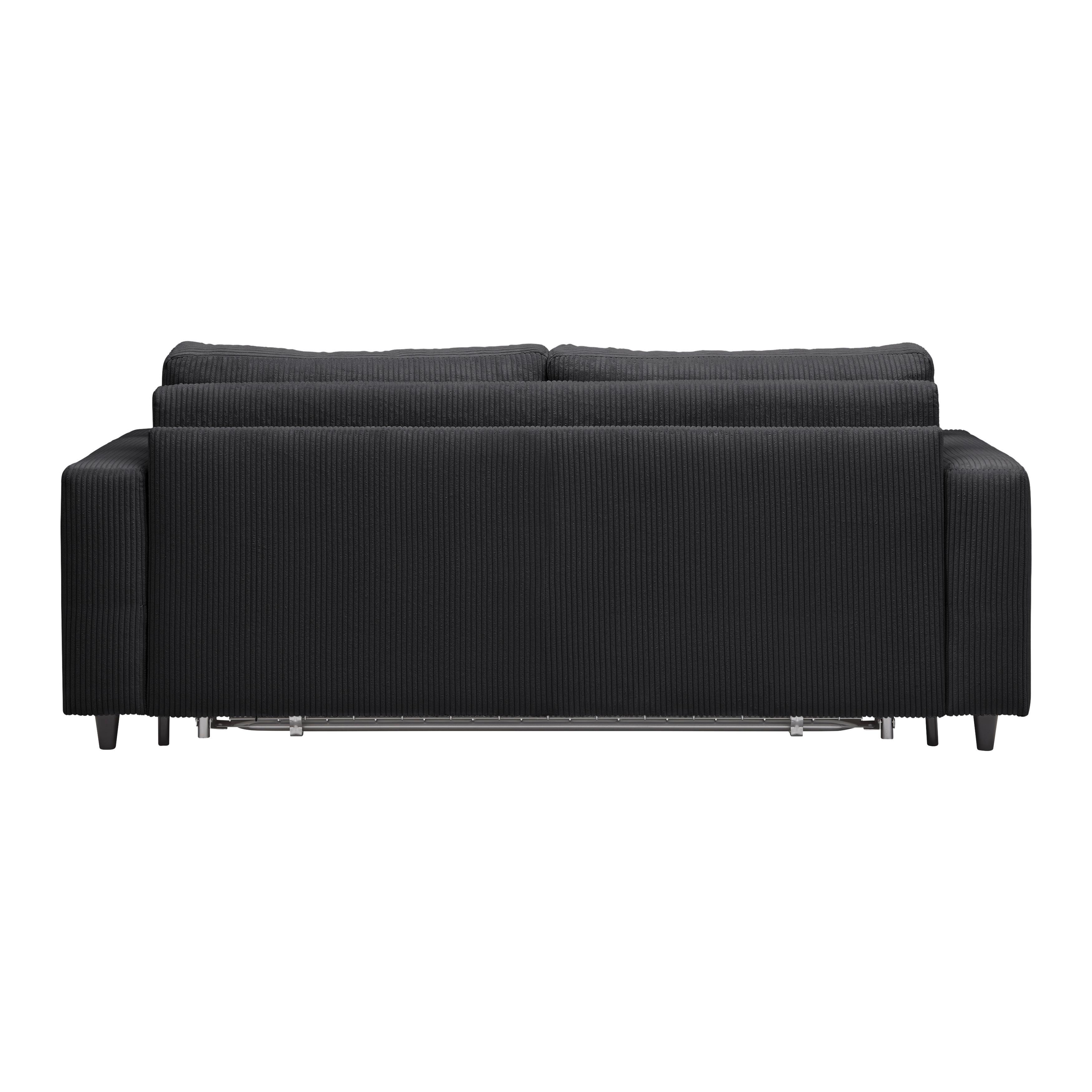 BÄDDSOFFA AGNETA -BASED- - svart, Modern, trä/textil (200/83/97cm) - Based