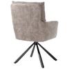 STOL MED ARMSTÖD SOPHIE - grå/svart, Modern, metall/textil (60/93/67cm) - Premium Living