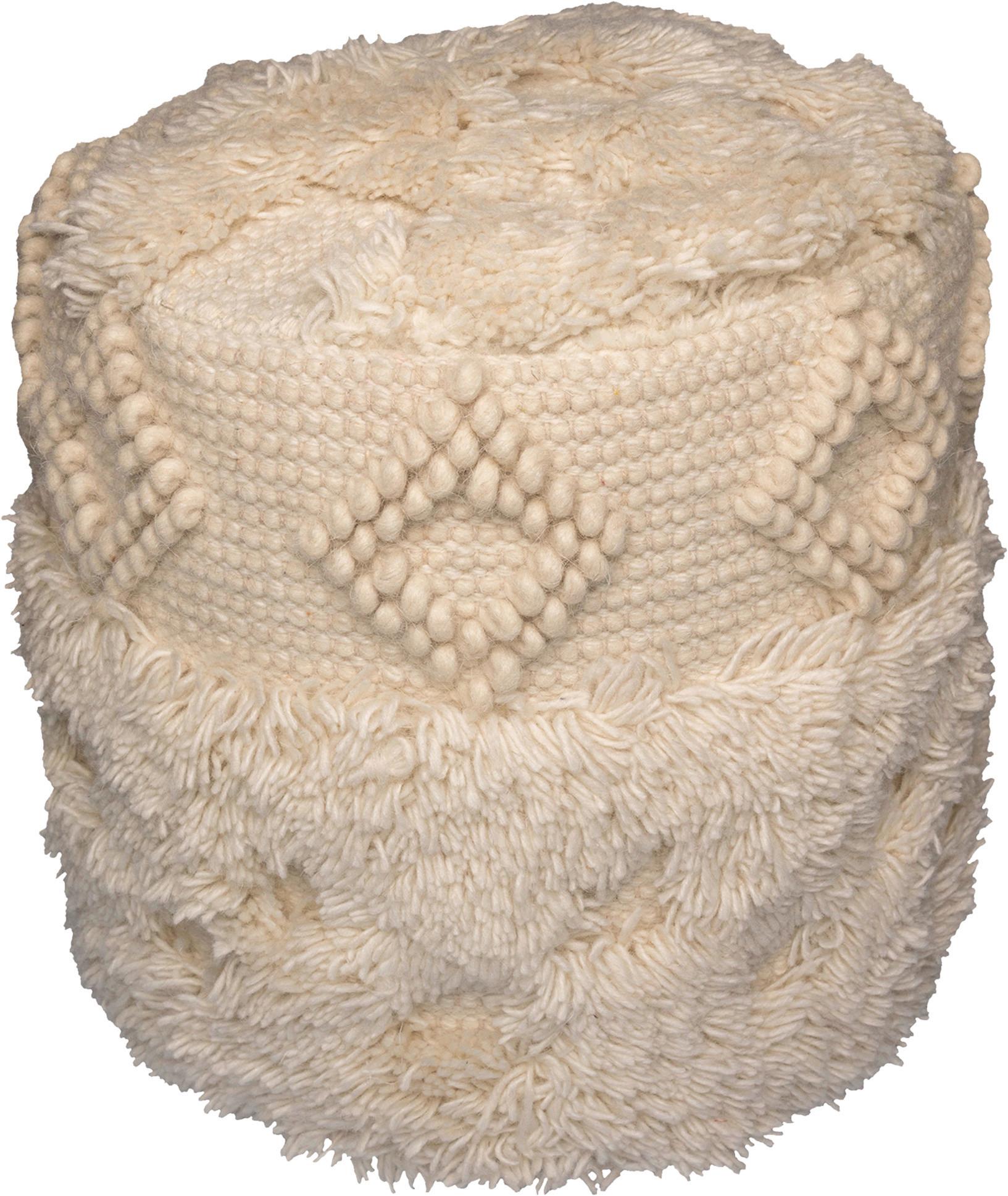 POUF BOHIST 125 - Naturfarben, Design, Textil (35cm) - Kayoom