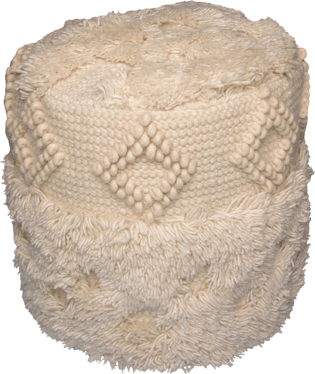 POUF BOHIST 125 - Naturfarben, Design, Textil (35cm) - Kayoom