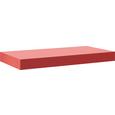 Poliţă De Perete Anja - roșu, compozit lemnos (50/4,5/24cm) Poliţă De Perete Anja - roșu, compozit lemnos (50/4,5/24cm)