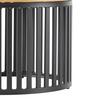 SOFFBORD JAIL - svart/naturfärgad, Modern, metall/trämaterial (60/60/35cm) - Mömax